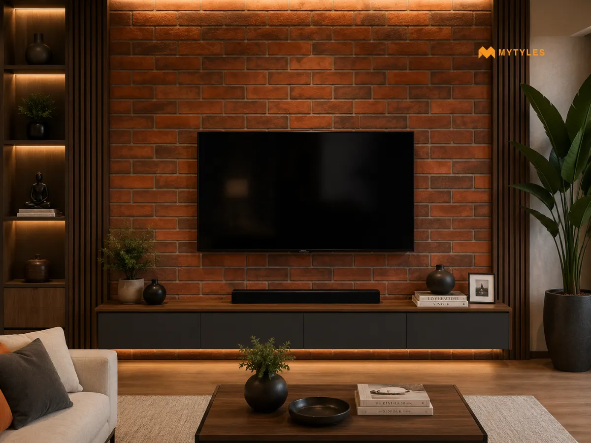 Brown Natural Brick Wall Cladding